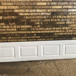 9ft wide by 7 ft tall used garage door