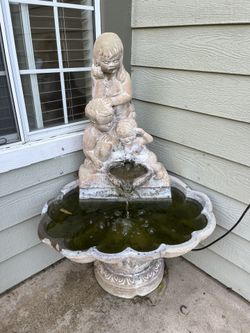 Working Vintage Cement Children’s Fountain
