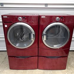 Maytag Large Capacity Washer Dryer Set Electric 
