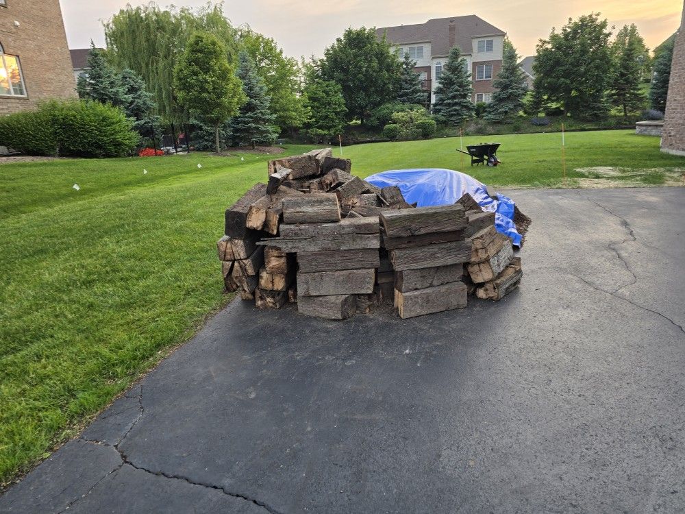 Free Decayed Railroad Ties 20yrs Old Cut Up