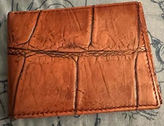 Brahmin crocodile bifold wallet
