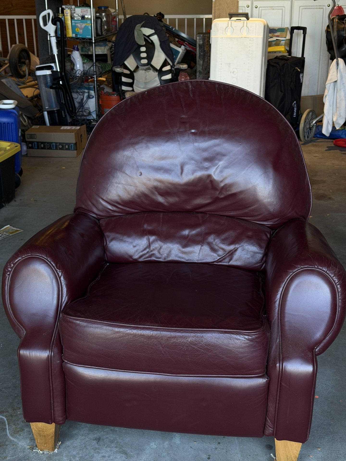 Vintage Leather Recliner (Set Of 2)
