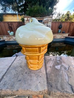 Vintage Ceramic Ice Cream Soft Serve Cookie Jar