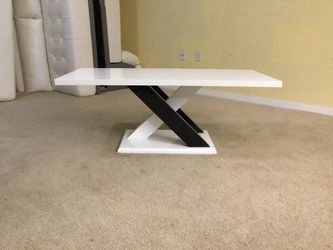 Modern Black and White Coffee Table