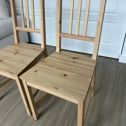 2 Wooden Chairs 