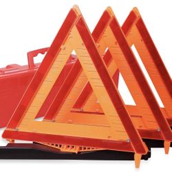 DOT Approved Warning Triangle Kit 3 Pack, FMVSS 571.125 Road Safety Reflectors