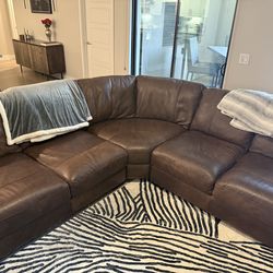 Grisham Natural Brown L- Shaped Sectional