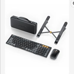 Foldable keyboard  , mouse  and laptop stand