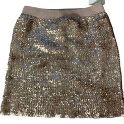 Sequin Skirt Lily White