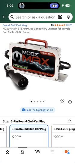 Club Car 48v Charger