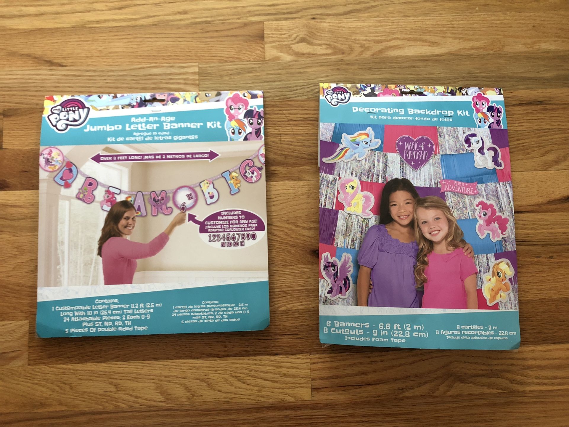 My Little Pony Jumbo Letter Banner Kit And Decorating Backdrop Kit For Birthday Party