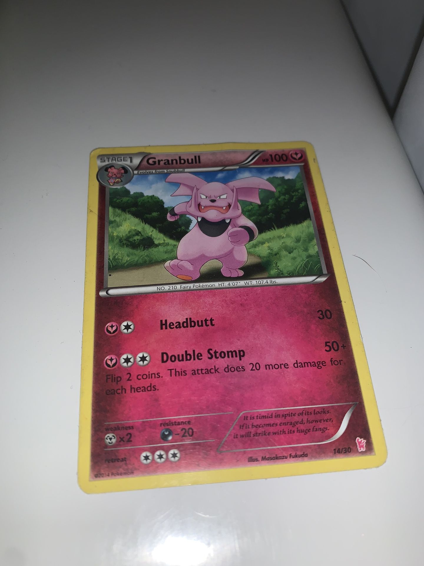 Granbull Pokémon Card