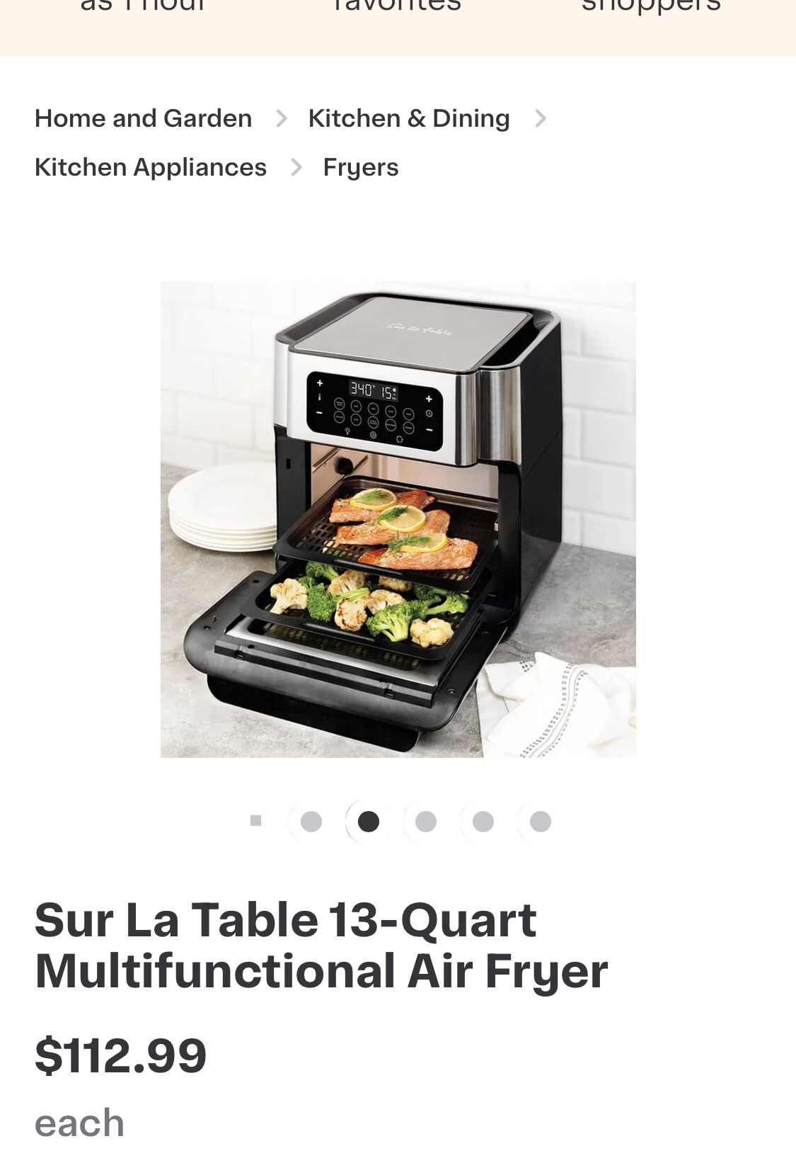 Sur La Table Air Fryer 