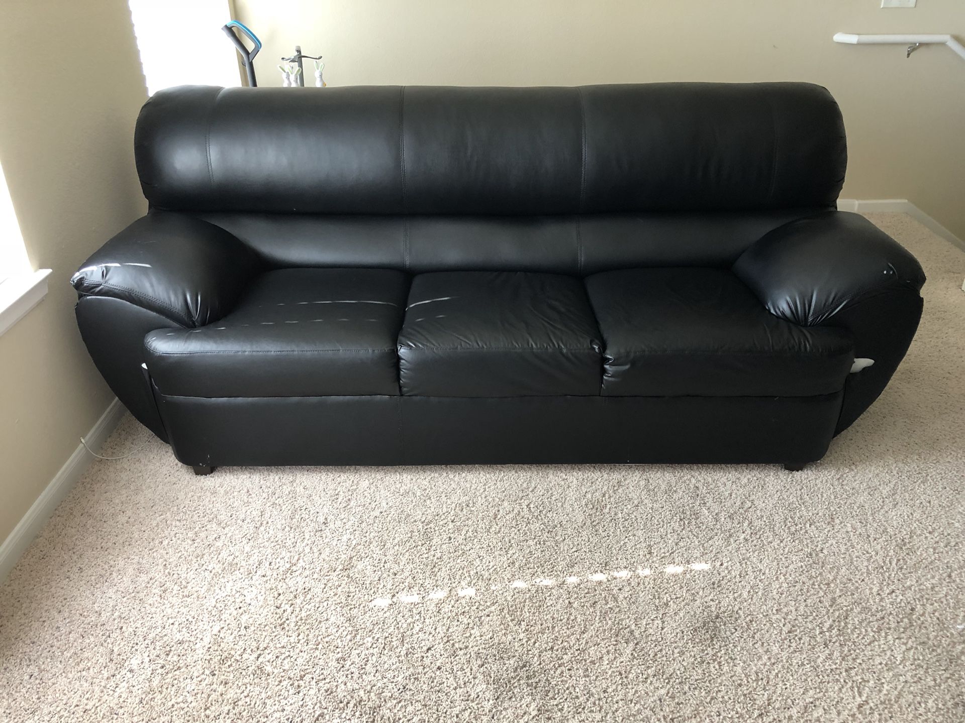 Black leather couches for Sale in Dallas, TX OfferUp
