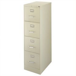 Hirsh Industries 22 - inch Deep 4 - Drawer, Letter - Size Vertical File Cabinet, Putty Beige - Letter