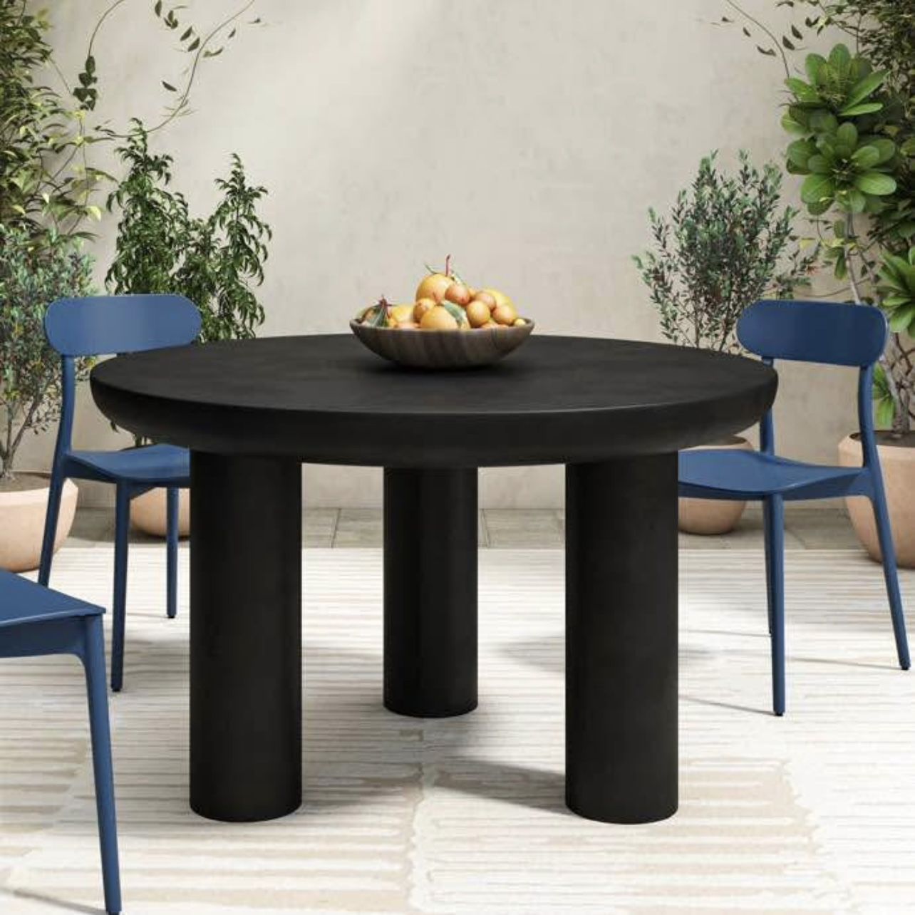 Free Delivery NEW IN-BOX Pottery Barn Indoor/Outdoor Solid Concrete 284 lbs. Dining Table (MSRP $1,749+tax)