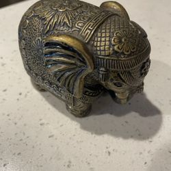 Brass elephant 3 inches