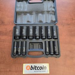 ATD-4401 - 13Pc. 1/2" Drive 6 Point SAE Deep Impact Socket Set