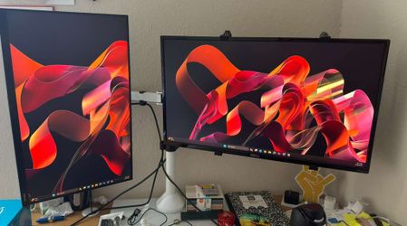 2 Display, Stand with 2 Arms