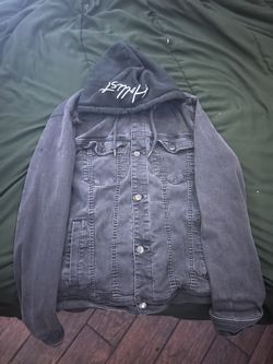 Dark Jean jacket hoodie