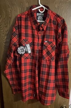 Dixxon 3x Tubby Tom's red plaid buffalo flannel shirt. 