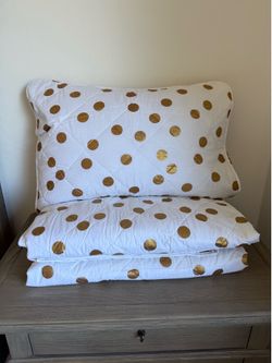 Brand new foil printed 3pc comforter set