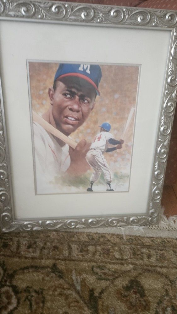 Hank aaron Lithograph