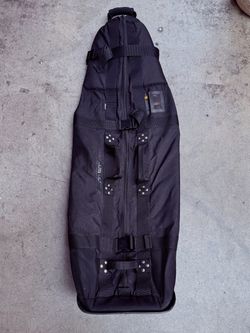 Club Glove Rolling Travel Golf Bag Black Padded Heavy Duty w/ Wheels