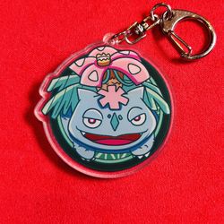 Venusaur Premium Double Sided Acrylic Keychain ✨ Bold Pokémon Evolution Charm
