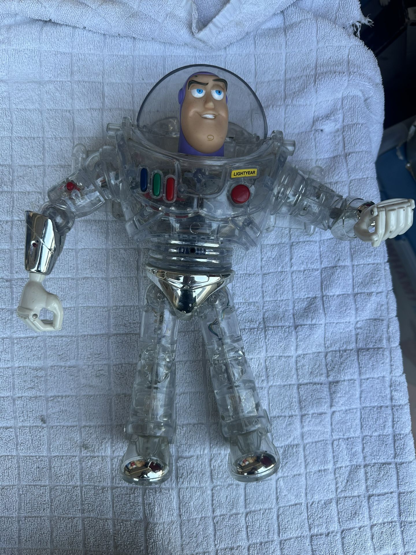 Disney Pixar Toy Story Buzz Lightyear Clear Action Figure TOMY Japan VERY RARE
