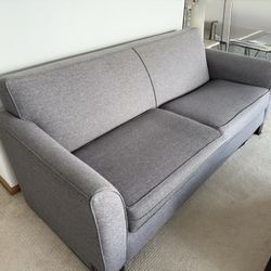 FREE - Gray/Blue Sofa/Couch In West Seattle 