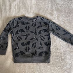 Jumping Beans Softest Fleece Bat sweater Size 5T