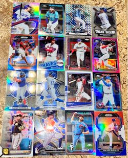16 chrome baseball cards great names