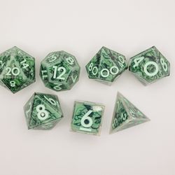 Dispel Dice - Jade Iconic 7-Piece Polyhedral Dice Set