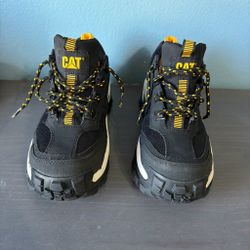 Caterpillar CAT Intruder Chunky Sneakers Black Yellow