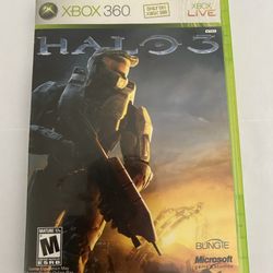 Xbox Microsoft 360 Halo3  Used