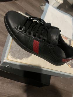 Men’s Gucci Ace leather low trainers Size 41 Authentic 100%