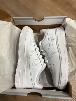 All White Nike Air Force 1’s Size 2Y