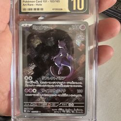  Mewtwo AR #183/165 – Japanese Pokémon 151 (2023) – CGC PRISTINE 10 🔥