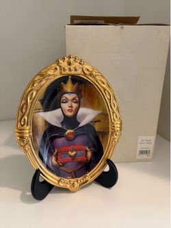 Disney Limited Edition Collectible Villain Evil Queen Plate RARE UNNUMBERED