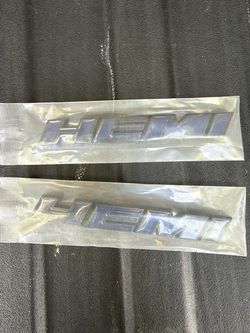 HEMI Emblem Badges Set of 2