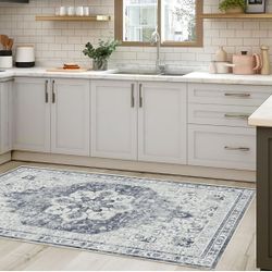 5x7 Area Rugs for Living Room, Vintage Boho Rug Non-Shedding Carpet Stain Proof Washable Rug Non-Slip Rug for Dining Room Kitchen Entryway Bedroom