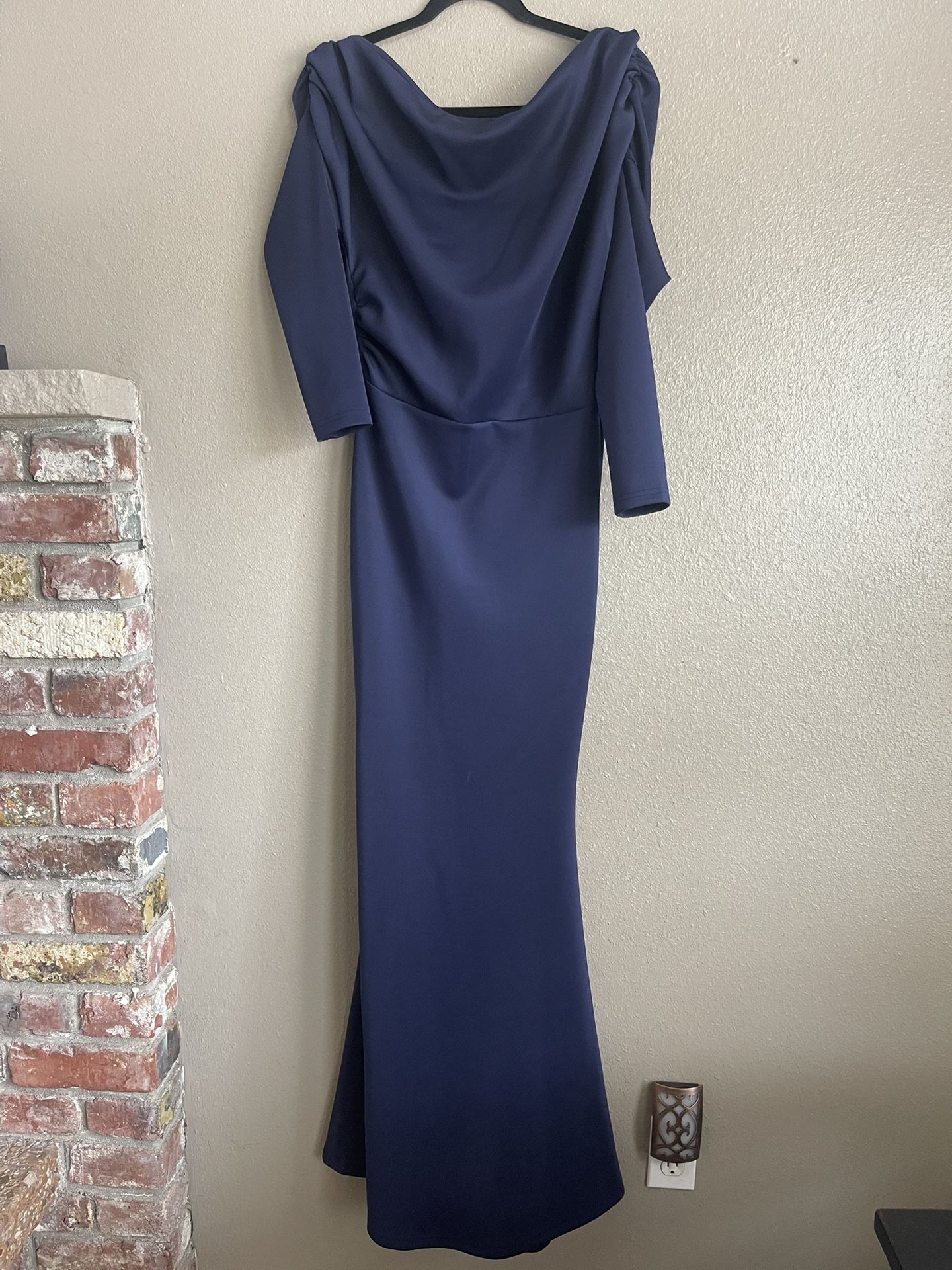 Navy Bodycon Formal Gown