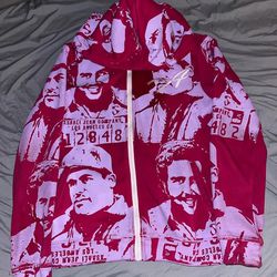 asaali hoodie pink/red