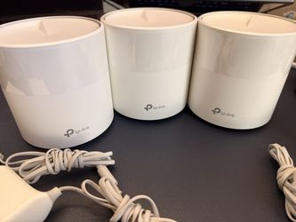TP-Link Deco X60 AX3000 Wi-Fi 6 Mesh System – 3-Pack, Covers Up to ~5,000 sq ft