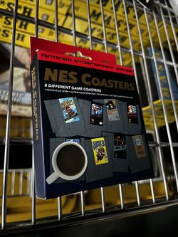 NES Nintendo Entertainment System Game 8 Coaster Set