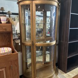 Gold Curio Cabinet