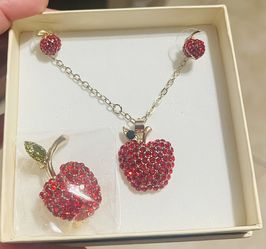 Necklace and earrings