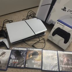 PS5 Slim With Games And Accessories