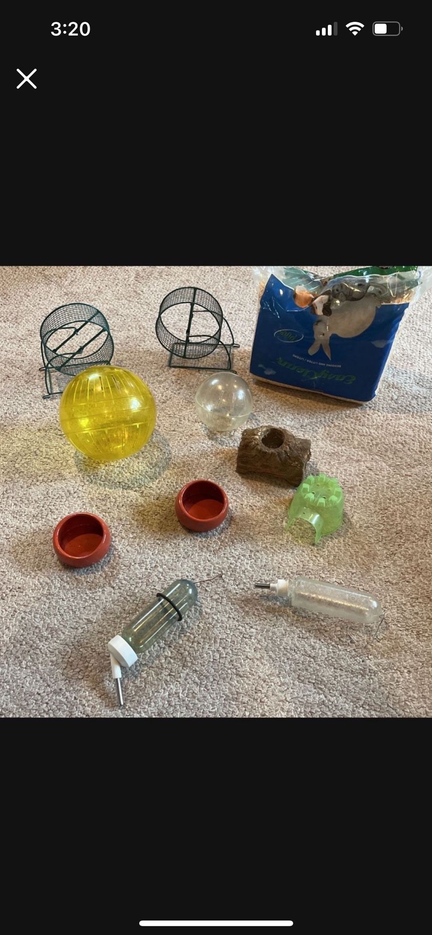 Hamster/Gerbil Toys & Supplies (all you see for 20.00 dollars) ( Worth 100.00 Dollars Easily !)